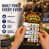 Boletos de Lotería Personalizados con Pestañas Pre-cortadas para Fácil Desgarro, Ideales para Sorteos y Promociones de Eventos