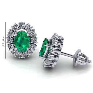 White <b>Gold</b> 4 Claw Moissanite Stud <b>Earrings</b> Party-Friendly Design 10k/14k/18k Lab Grown Diamond Jewelry - Product Image 4