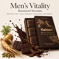 Chocolat Vitalité Homme : Maca, Ginseng, Graines de Citrouille pour l'Énergie, la Force et l'Endurance Quotidienne – Complément au Chocolat pour la Routine Quotidienne