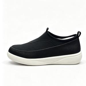 Chaussures décontractées à enfiler bicolores blanc et marron, chaussures de marche légères à semelle plateforme épaisse, avec languette de traction facile, pour le quotidien et les loisirs - Product Image 5
