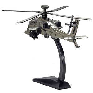 คุณภาพสูง 1:64 สเกล AH-64A โมเดลเครื่องบินสีดำ 25x16x3 ซม.เด็กผู้ใหญ่ทหารของเล่นงานฝีมือทนทานเฮลิคอปเตอร์ทหาร <span class=keywords><strong>mod</strong></span> - Product Image 4