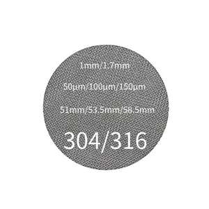 Filtro de Café Reutilizable de Acero Inoxidable 304/316 de 51/53.5/58.5mm, 1.0mm/1.7mm, 100/150 Micras, Malla Fina para Espresso - Product Image 1