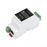 Waveshare Industrial Serial Server RS485 RJ45 Ethernet TCP/IP Ethernet Module Rail-Mount Support Optional Communication Modules