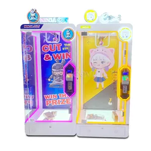 2024 özelleştirilmiş ucuz mini sikke işletilen mega arcade küp makas vinç hediye satılık kanada peluş oyuncaklar pençe makinesi