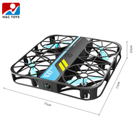 Dron aéreo pequeño Selfie de cuatro ejes para juguetes Dron cuadrado Cámara HD Sensor de gravedad Stunt Rolling RC Quadcopter