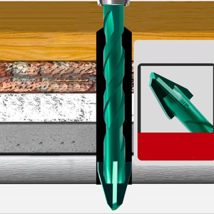 <span class=keywords><strong>Foret</strong></span> à <span class=keywords><strong>verre</strong></span> en carbure de titane vert avec queue hexagonale excentrique et pointe en carbure, avec cannelure, pour <span class=keywords><strong>verre</strong></span>, céramique et carrelage en porcelaine - Product Image 5
