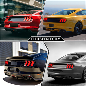 Feux arrière LED archaïques pour Ford Mustang GT350 GT550 S550 <span class=keywords><strong>2015</strong></span> à 2023, feux arrière Mustang 2018 avec animation séquentielle (transparent) - Product Image 3