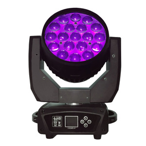 19x15 wát <span class=keywords><strong>LED</strong></span> Zoom rửa di chuyển ánh sáng RGBW 4in1 <span class=keywords><strong>LED</strong></span> di chuyển đầu đèn cho DJ câu lạc bộ đêm Bar-DMX512 chế độ điều khiển - Product Image 4