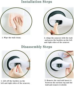 An toàn giúp xử lý chống trượt hỗ trợ nhà vệ sinh phòng tắm an toàn lấy thanh hút chân không lan can - Product Image 3