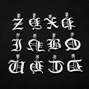 Wholesale Custom <b>Name</b> Personalized Initial Alphabet Letter Necklace Silver Jewelry - Product Image 2