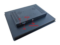 Nuevo Monitor de Pantalla Táctil Capacitiva de 15 Pulgadas 4:3 para Montaje en Panel, Interfaz USB DVI, Resistente al Agua IP65 para Raspberry PI, Android, WinOS