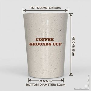 แก้วกาแฟแบบคลาสสิคขนาด 15 ออนซ์ รุ่น Eco Grounds ใช้ซ้ำได้ เกรดสำหรับอาหาร ขายส่ง แก้วปาร์ตี้แบบซ้อนได้ ไม่แตกหัก - Product Image 2