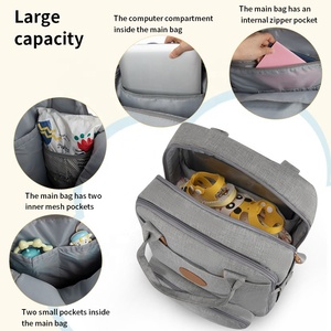 Sacs <span class=keywords><strong>à</strong></span> langer multifonctionnels 600D Snowflake pas chers avec poche antivol pour filles et garçons - Product Image 4