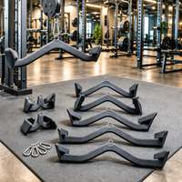 BLUSLM Barre de traction durable, barre en T, barre en V, accessoires de tirage triceps pour l'entraînement de la force du dos des adultes unisexes, pour câble de gym à domicile