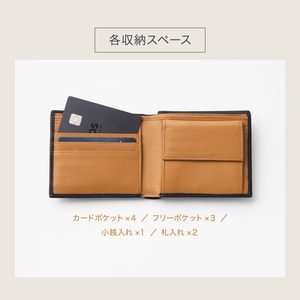 <b>Men's</b> Genuine Leather <b>Wallet</b> <b>Black</b> Red Interior 5 Inch Thin Business Style Everyday Use - Product Image 2