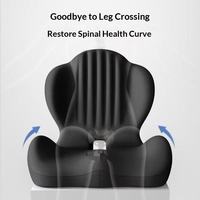 Coussin de siège ergonomique en mousse à mémoire de forme pour chaise de bureau, coque intégrée avec dossier