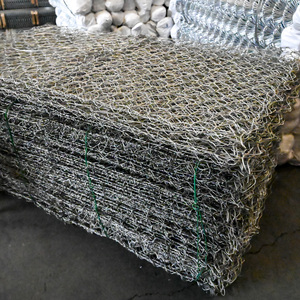 <span class=keywords><strong>PVC</strong></span> mạ kẽm gabion lưới đá giỏ lục giác dệt ngắn xoắn dây lưới hộp dệt gabion nệm cho bờ sông - Product Image 6