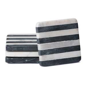 High Quality Handmade American Design <b>Square</b> Stone Coasters Set of Pattern Pads Office Hotel Restaurant <b>Table</b> Wholesale Rate - Product Image 4