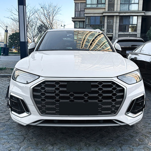 Autocollants pour pare-chocs avant Audi Q5 FY, texture carbone, noir piano, adhésifs pour voiture, 2020-2024 - Product Image 3