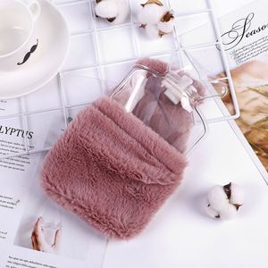 Bouillotte en PVC mignonne avec housse en forme de lapin, amovible et lavable, pour soulager le stress et la douleur - Product Image 3
