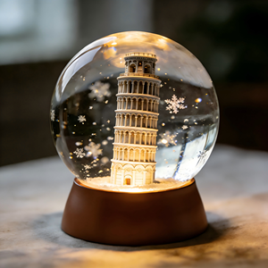 Vollständig Anpassbare Reise-Souvenirs Kunstharz-Handwerk Schnelle Musterproduktion Schneller Versand 45MM 65MM 80MM 100MM 120MM 	    Schneekugel - Product Image 5