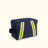 Sac à outils personnalisé, imperméable, résistant, beige, pour pompiers, sécurité, durable, bandes réfléchissantes