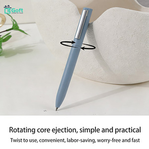 Bolígrafo Personalizado de Tacto Pesado y Neutro, Bolígrafo Giratorio Publicitario con Logotipo, Bolígrafo de Firma para Regalos Promocionales, Bolígrafo de Cuerpo Giratorio - Product Image 6