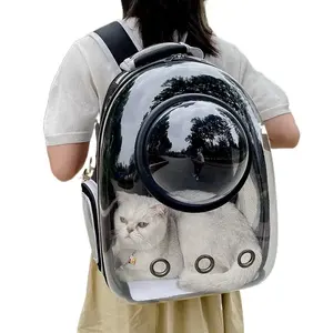 Mochila transparente expandible con burbujas para perros pequeños, gatos grandes, de PU Material, patrón de animales, senderismo, viajes, aventuras al aire libre - Product Image 5