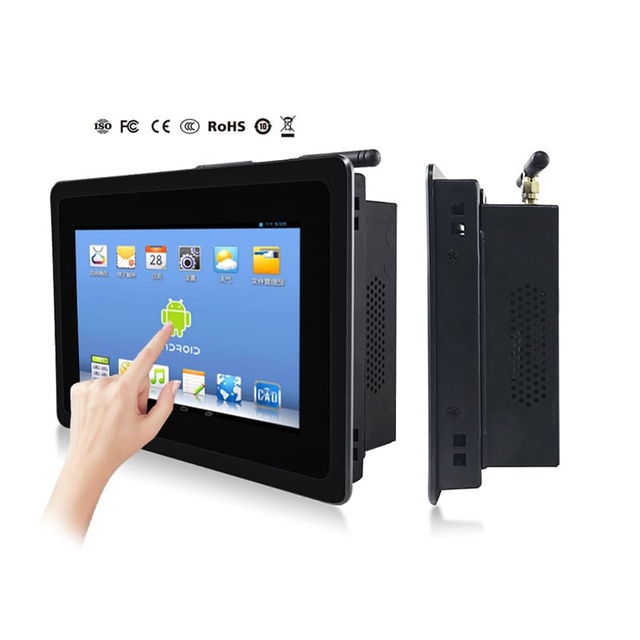 7-Inch Custom Android Industrial Panel PC Waterproof 800 Nit 1000 Nits High Brightness Embedded Panel Mount Touchscreen Compt
