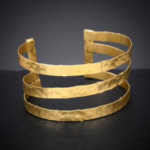 Nuevo Brazalete de Diseño Simple y Auténtico Chapado en Oro con Gemas de Jaipur para Mujeres y Niñas, Ideal para Fiestas, Oficina o Trabajo - Product Image 3