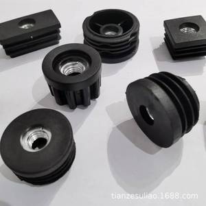 Add <b>Square</b> Tube <b>Nut</b> Plug M6 M8 Black Plastic Adjustable Furniture Foot Connector Support - Product Image 3
