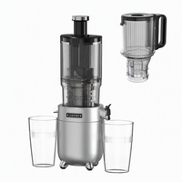 Extracteur de jus lent électrique en acier inoxydable 350 ml pour vente en gros OEM, presse à froid, avec logo personnalisé et marque privée