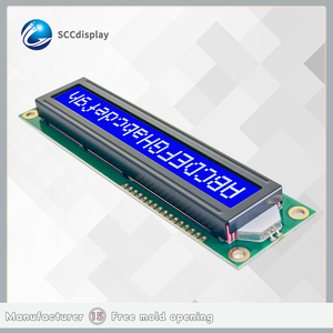 热卖JXD1601A-1 STN Cob模块16X1大字符显示屏蓝色负液晶字符显示图形格 - Product Image 5