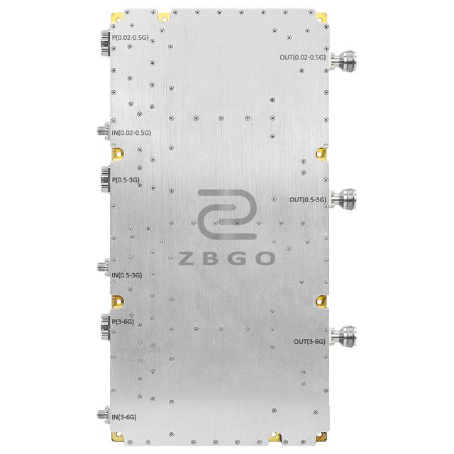300W Wideband 20-6000MHz CW 25% Efficiency Power Amplifier Module for Radar System