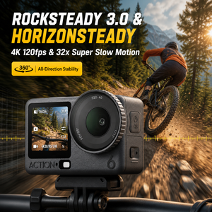 Cámara Deportiva Action 6 4K 120fps Resistente al Agua 20m <span class=keywords><strong>RockSteady</strong></span> 3.0, Cámara para Grabación de Vlogs con Estabilización HorizonSteady - Product Image 4
