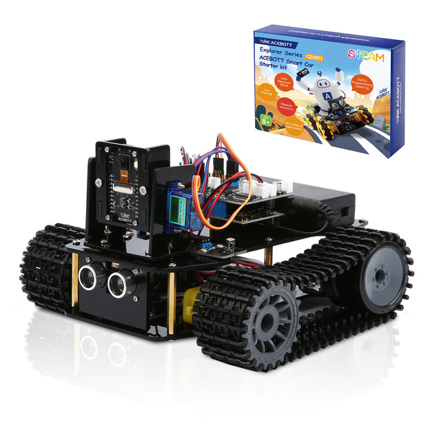 Smart Tank Robot Car Kit with Camera Module and Obstacle Avoidance for Robotics Enthusiasts for Arduino