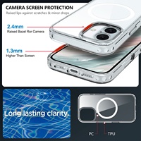 Nouvelle coque de téléphone pour iPhone 16 Coque transparente Coque hybride 2.0mm PC Coque de téléphone portable pour iPhone 12 13 14 15 16 Pro Max