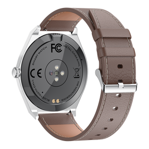 Montre connectée unisexe classique en cuir, ultra-fine, écran AMOLED premium pour suivi du sommeil 5.3, surveillance de la santé IP67, e-mail - Product Image 4