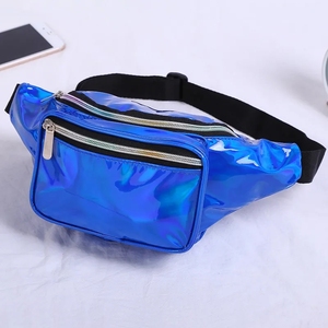 Pochete holográfica para mulheres, pochete de cintura com cinto ajustável, para viagem, corrida, crossbody - Product Image 1