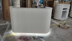 <b>Reception</b> desk corner beauty salon convenience store cashier <b>counter</b> shop <b>counter</b> small front desk - Product Image 6