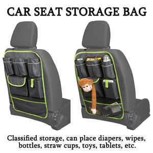 Bolsa colgante Universal para asiento trasero de coche, bolsa de almacenamiento con logotipo personalizado, ajuste trasero - Product Image 2