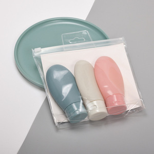 Botellas de viaje de 30ml, 60ml y 100ml para cosméticos, gel de ducha y limpiador facial con tapa abatible. - Product Image 1
