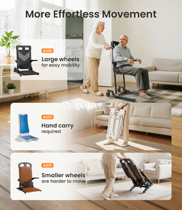 Mateside kursi angkat daya portabel, pengangkat lantai lipat tinggi yang dapat diatur untuk lansia, perawatan rumah cacat - Product Image 5