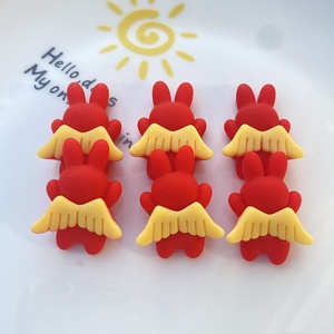Paso Sico Popular nuevo diseño conejo de Pascua <span class=keywords><strong>ala</strong></span> de Ángel estilo Kawaii resina Nail Art Charms para decoración de manicura diseño 3D 3D - Product Image 3