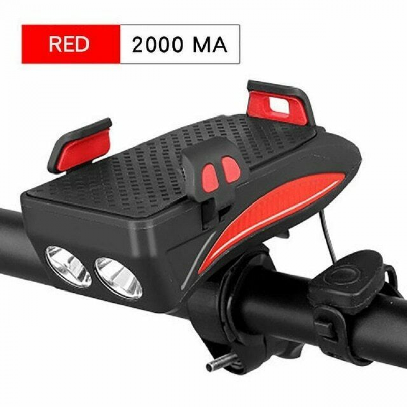 2 feux avant rouge-support pour téléphone portable-entrée klaxon