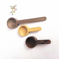 Cuillères doseuses écologiques en bambou mini 5ml 10ml 15ml 20ml 30ml pour café, poudre, aliments en vrac, desserts et glaces 140mm