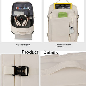 Sac à dos de voyage en avion <span class=keywords><strong>40x20x30</strong></span>, sac à dos en nylon pour bagages à main, unisexe, imperméable, avec séparation humide/sèche - Product Image 3