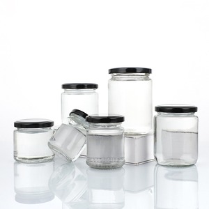 Contenitori in <span class=keywords><strong>Vetro</strong></span> per Alimenti da 100/150/195/240/350/450/500/1000ml, Barattoli Rotondi con Coperchio per Conservazione e Confezionamento Alimentare - Product Image 2