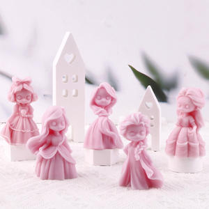 Early Riser 3D Linda princesa molde <span class=keywords><strong>de</strong></span> silicona para hacer bloques <span class=keywords><strong>de</strong></span> hielo moldes caramelo <span class=keywords><strong>Fondant</strong></span> Chocolates jabones pasteles gelatina velas hornear - Product Image 1