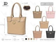 Borsa Tote da Donna in Microfibra Pelle Sintetica Tinta Unita Chiusura Aperta Per Tutte le Stagioni Borsa a Spalla - Product Image 1